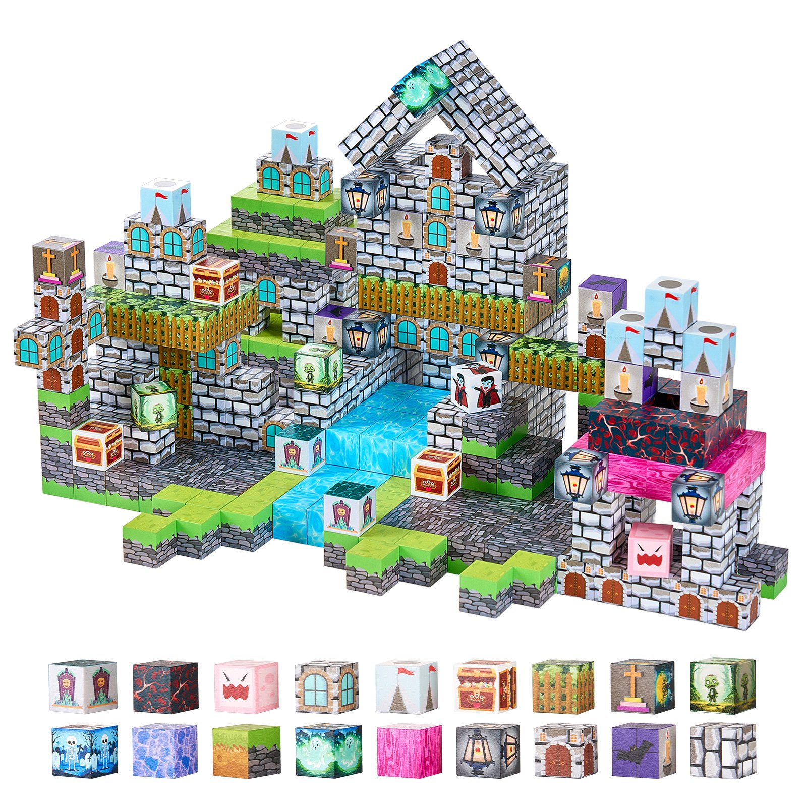 Magnetic Blocks 100 Pcs Cemetery Toy โ photo 4