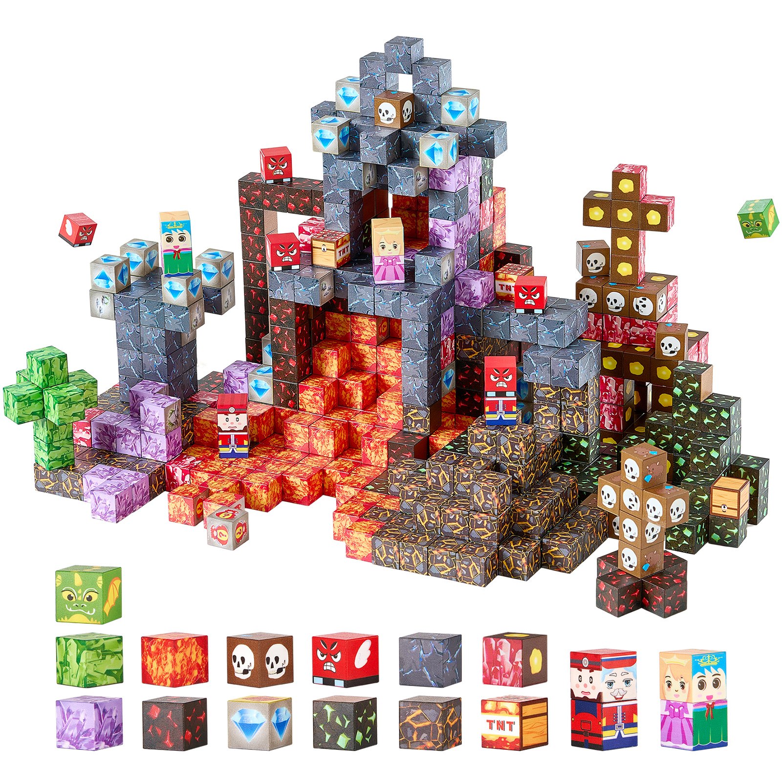 Magnetic Blocks 100 Pcs Dark Toy โ photo 2