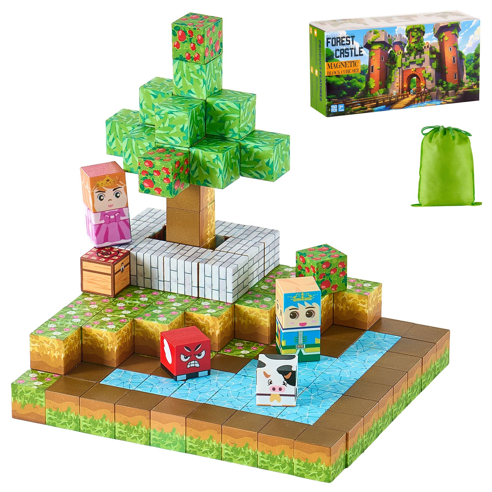 Magnetic Blocks, 100 Pcs Magnet Toy — photo 5