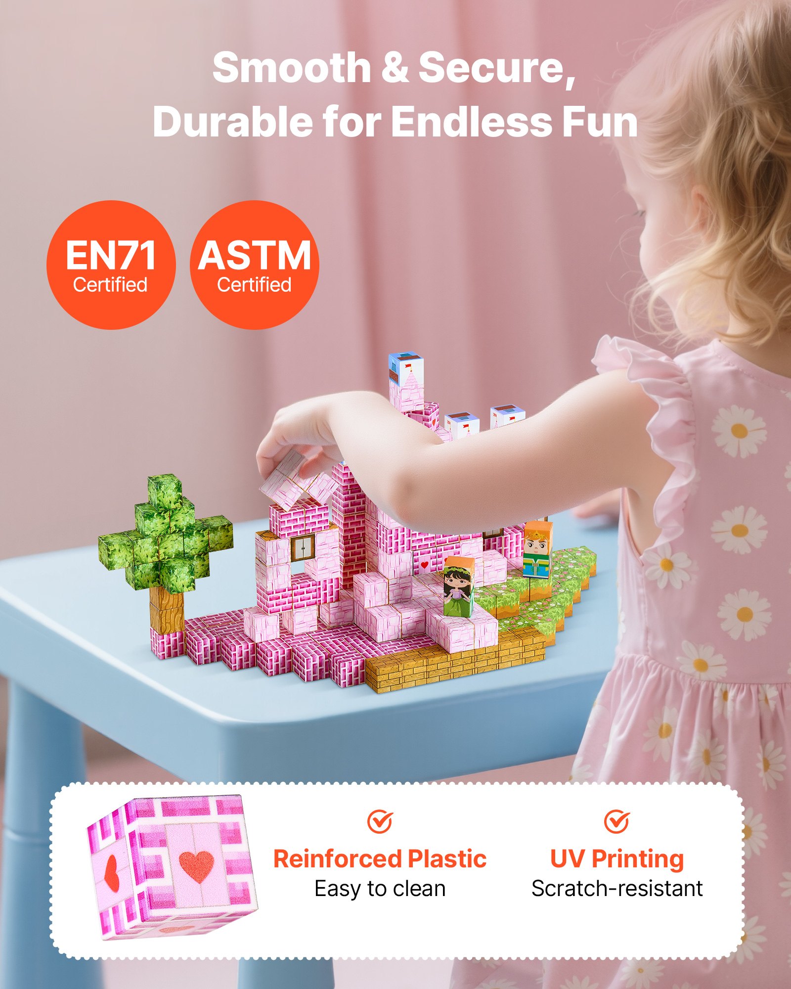 Magnetic Blocks 100 Pcs Princess Toy