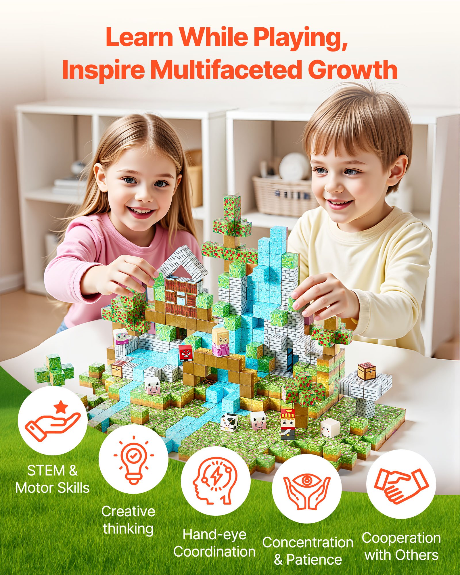 Magnetic Blocks 150 Pcs Forest Toy โ photo 4