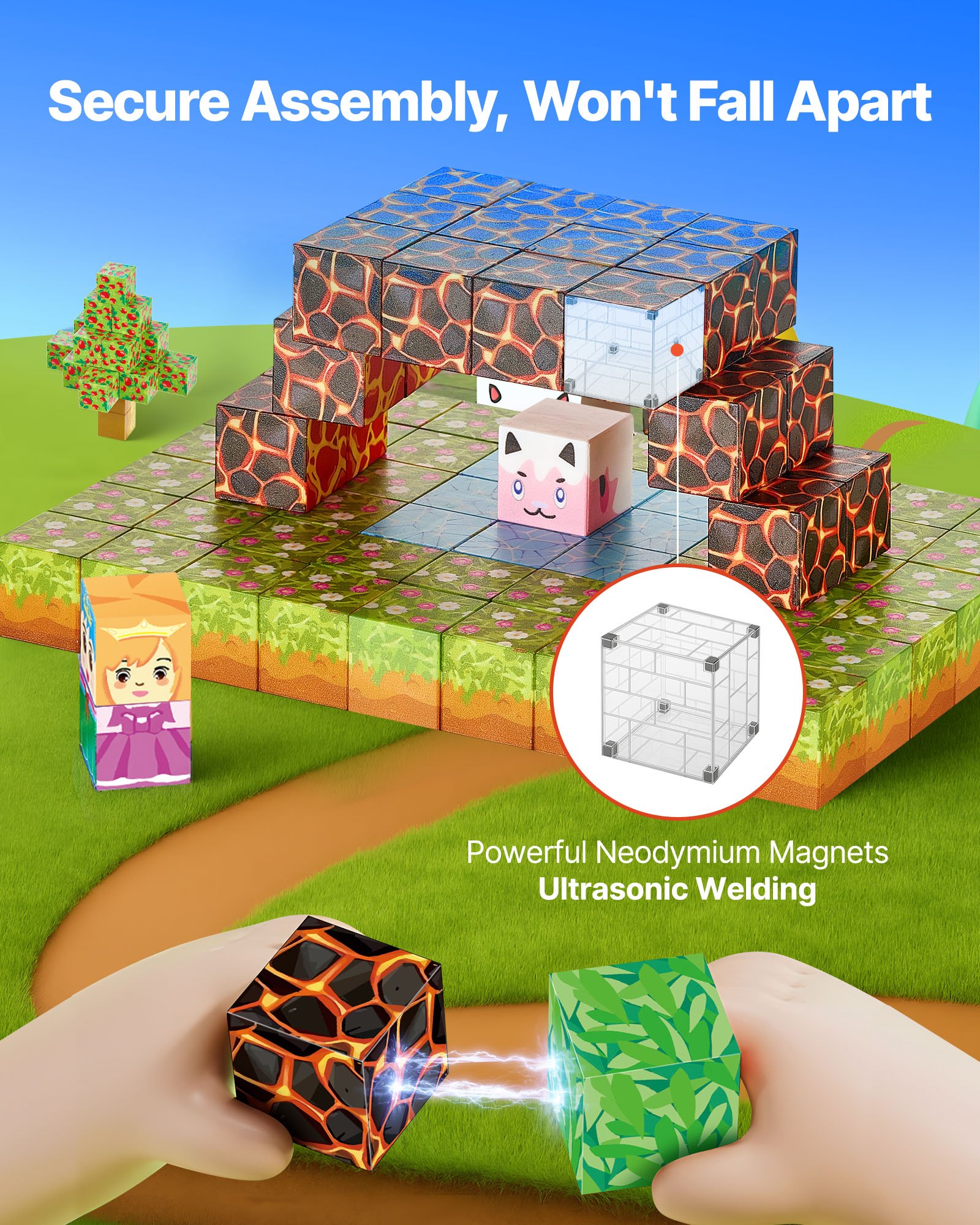 Magnetic Blocks 150 Pcs Forest Toy โ photo 5