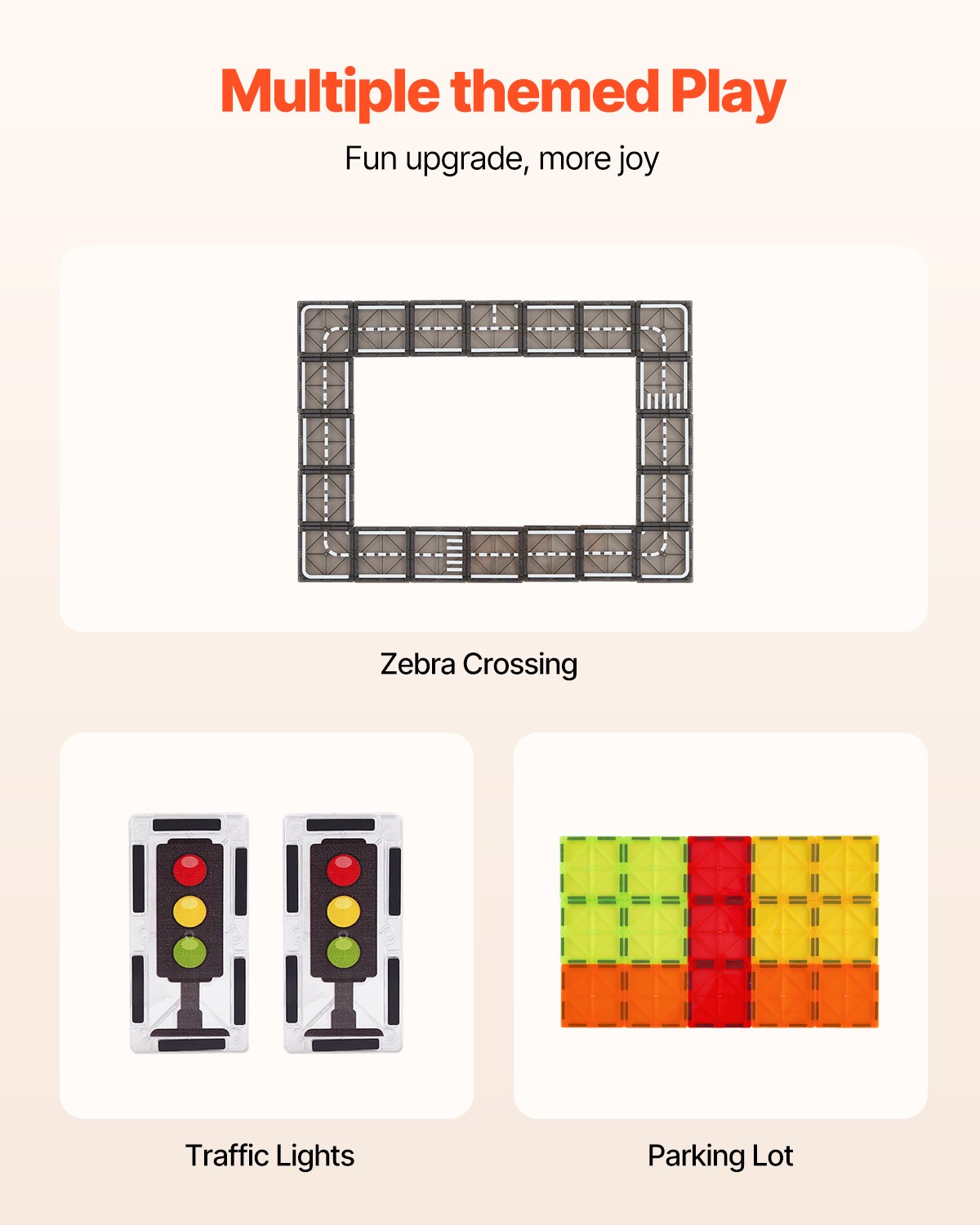 Magnetic Tiles, 56 Pcs Road Toy — photo 4