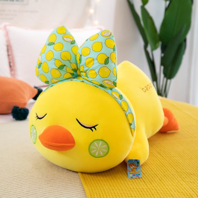 Sleepy Lemon Duck Pillow Plush