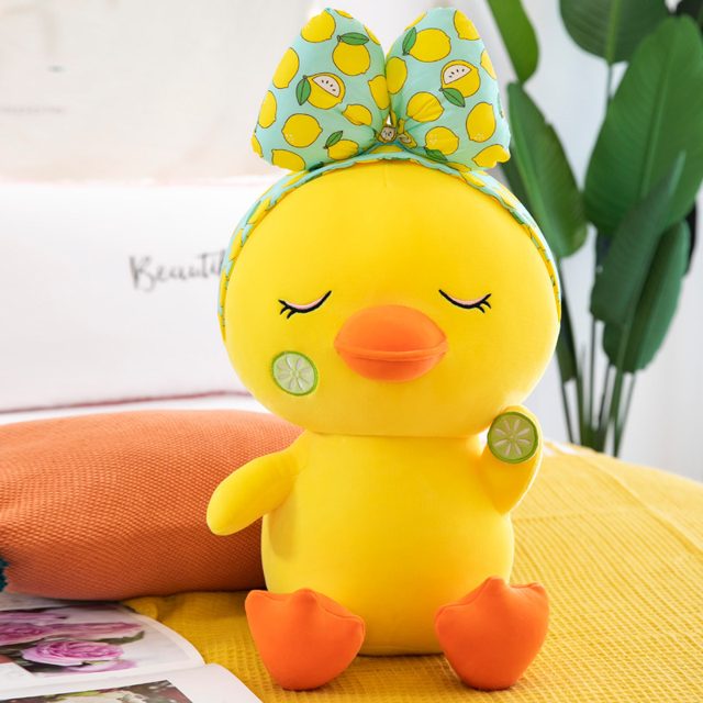 Lemon Duck Plushie With Bow Headband — photo 3