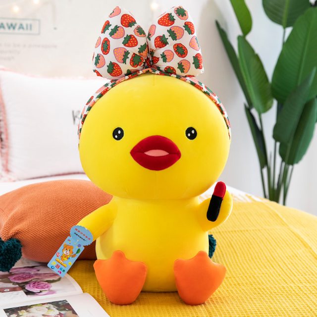 Strawberry-Bow Diva Duck Plush — photo 2