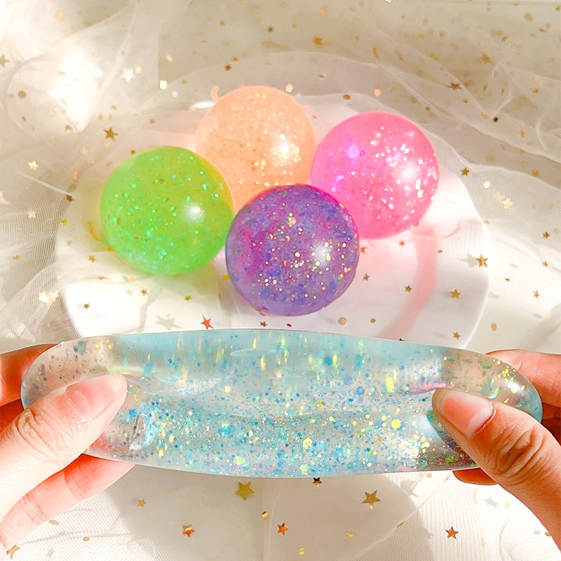 Glitter Jelly Squish Ball — photo 2