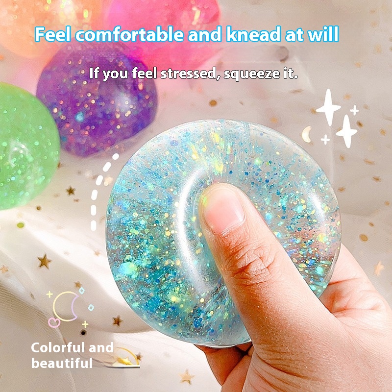 Glitter Jelly Squish Ball — photo 4