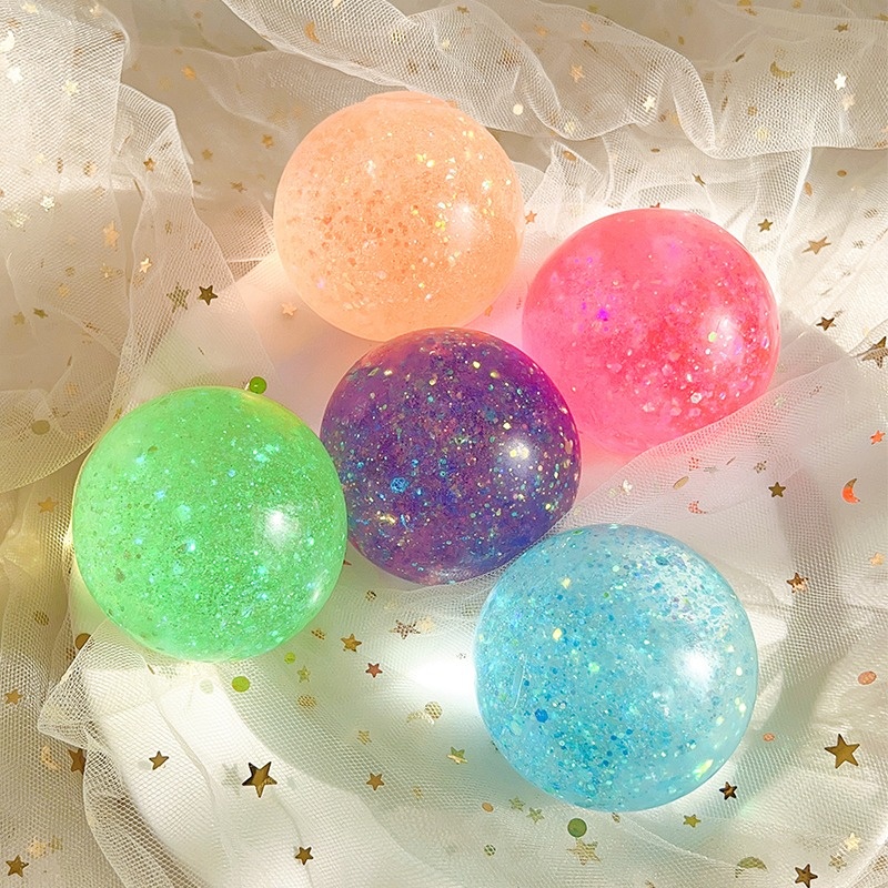 Glitter Jelly Squish Ball — photo 5