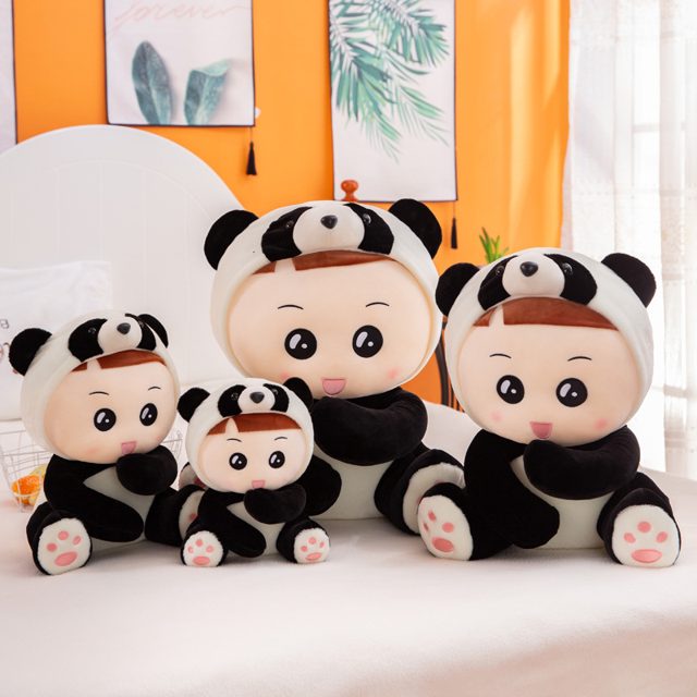 Baby in a Panda Hoodie Plush — photo 3