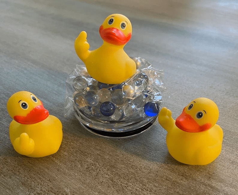 Middle Finger Flick Yellow Duck Toy — photo 2