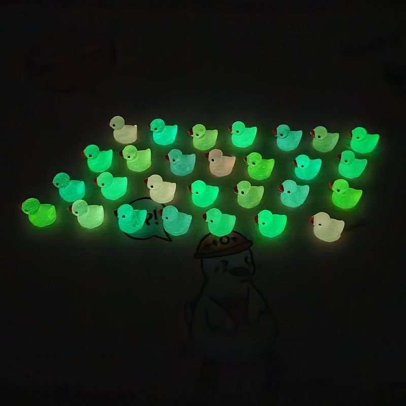 Mini Cute Transparent Duck Ornaments Toy โ photo 2