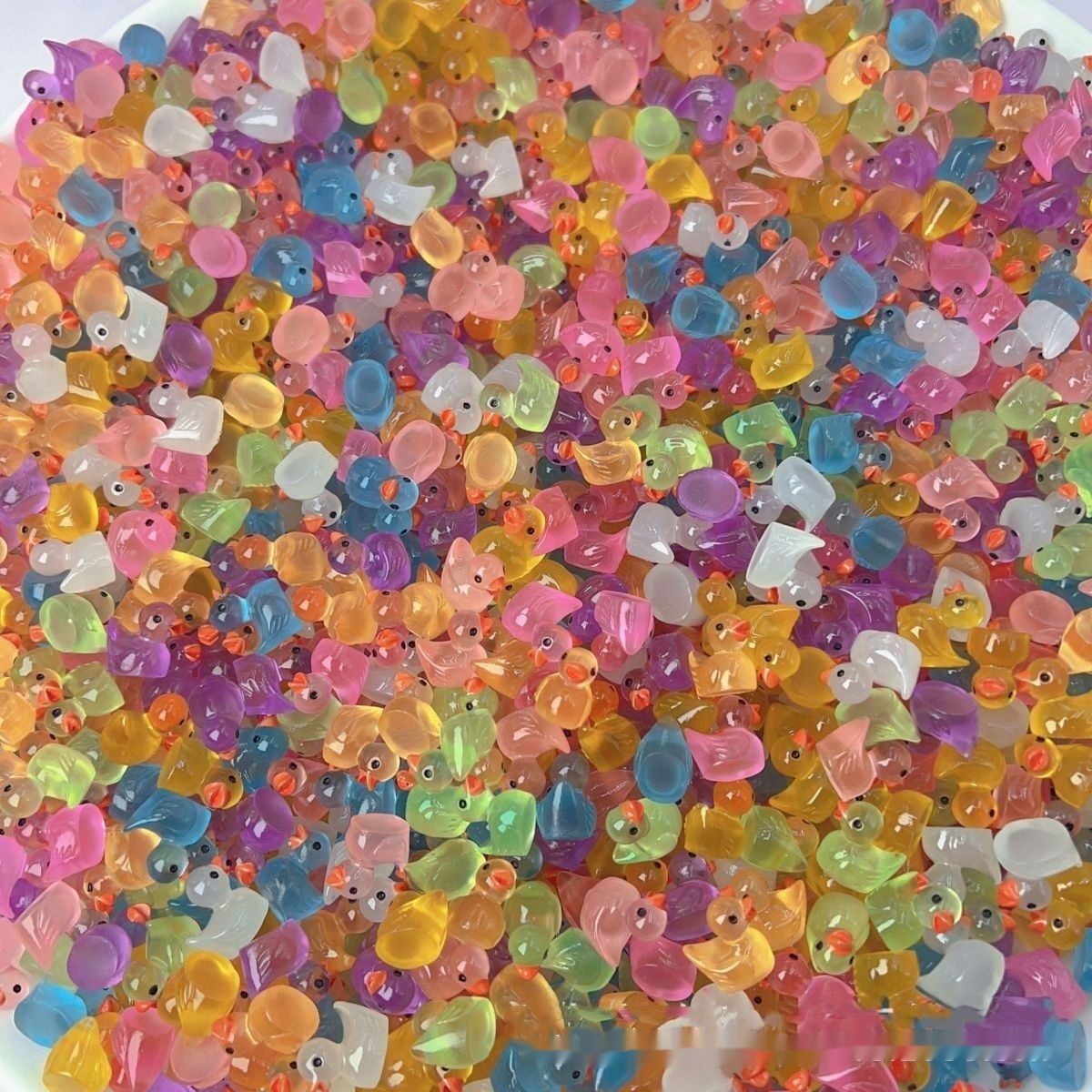 Mini Cute Transparent Duck Ornaments Toy โ photo 5