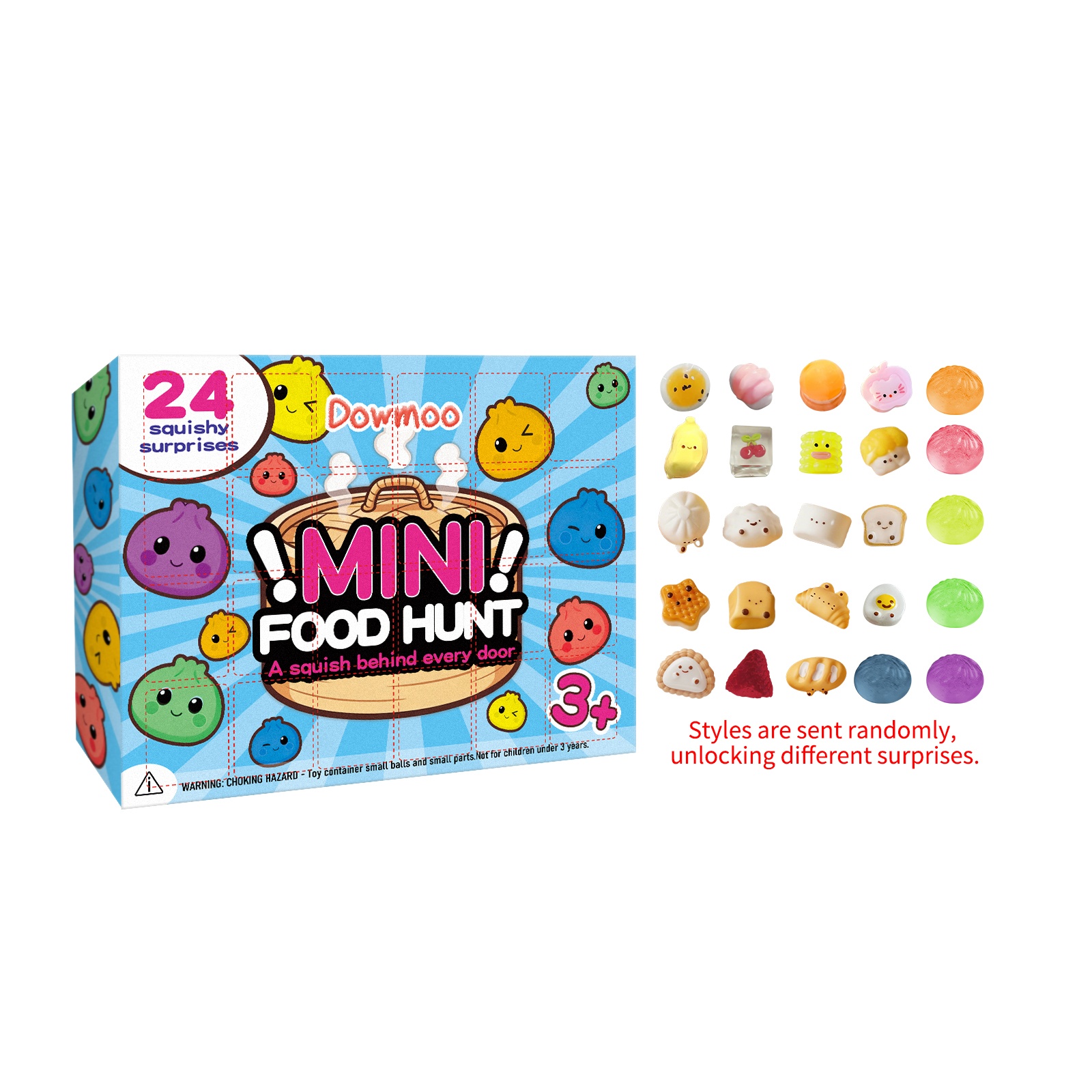 Mini Food Hunt Squishy Advent Box