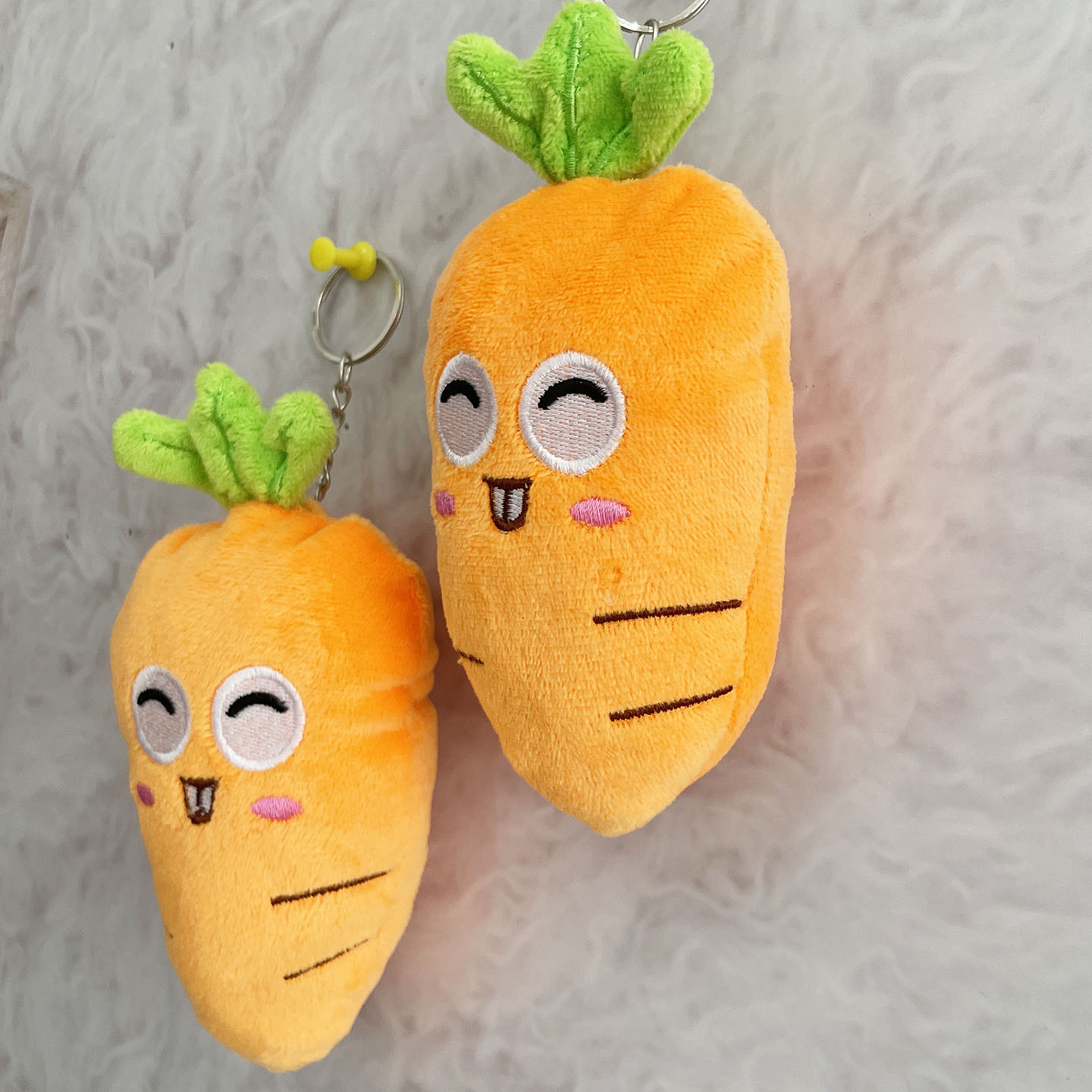 Happy Carrot Plush Keychain — photo 2