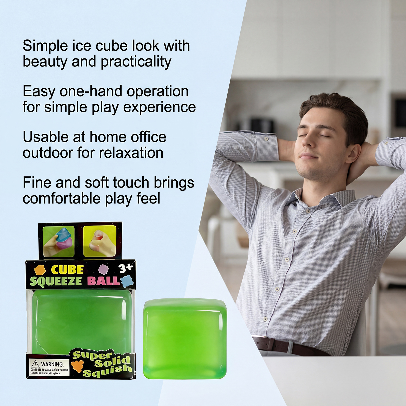 Jelly Ice Cube Squeeze Ball — photo 5