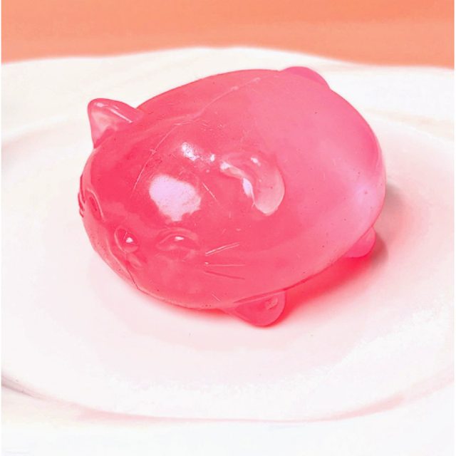 Clear Blue Jelly Cat Squishy โ photo 3