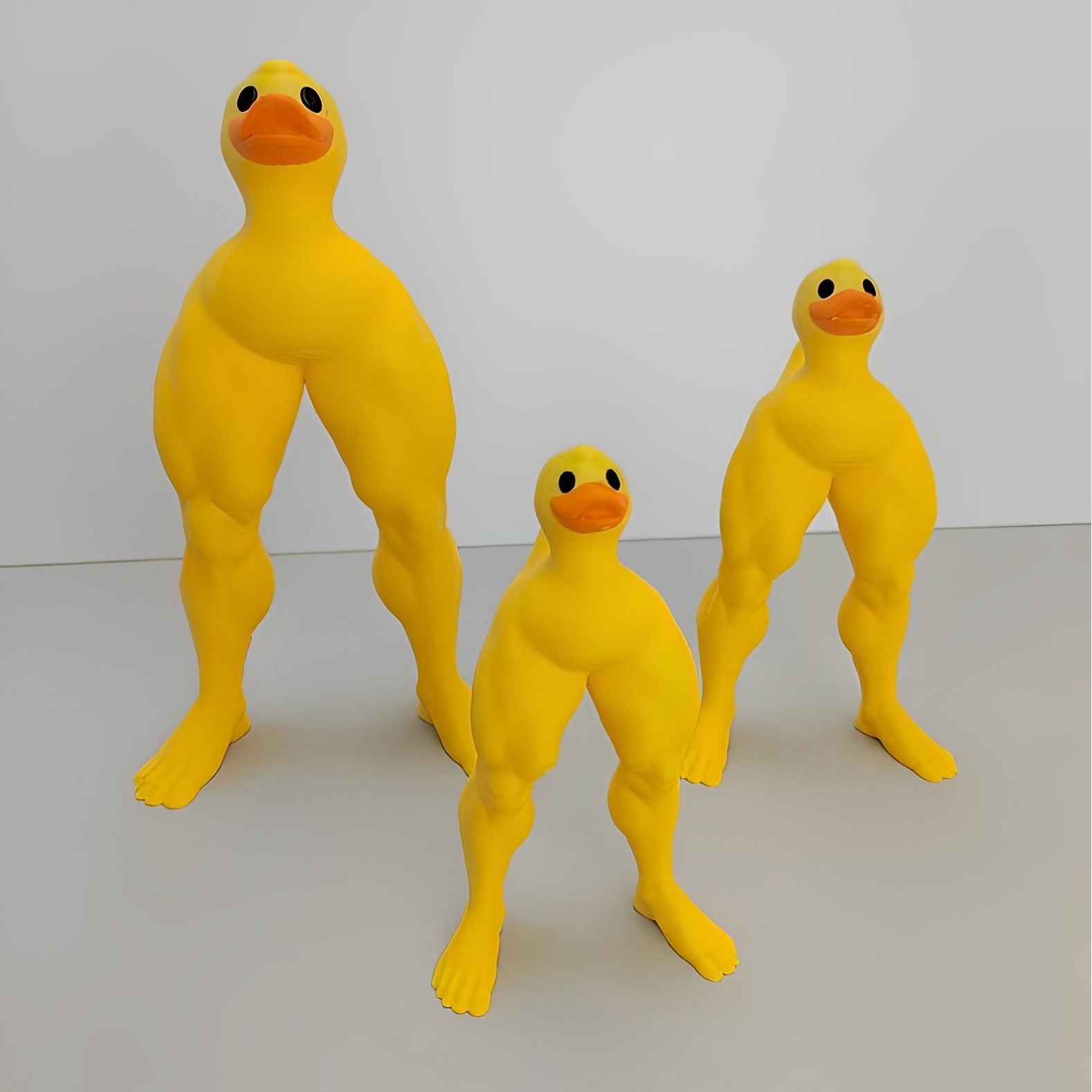 Muscle Duck Office Desk Decorative Toy โ photo 3