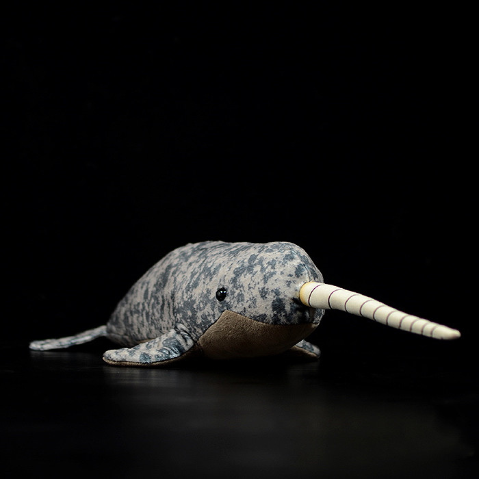Realistic Deep-Sea Narwhal Plush