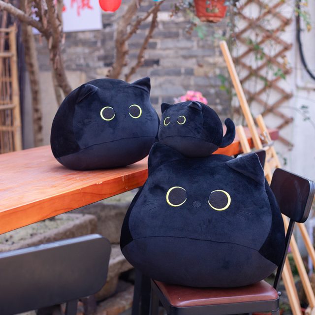 Glowy-Eyed Black Cat Plush 8cm โ photo 5