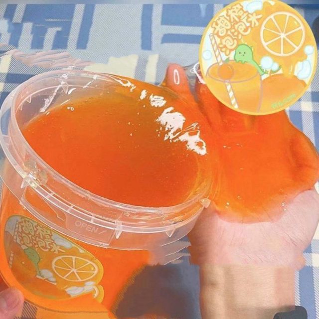 Sweet Orange Fizz Slime — photo 2