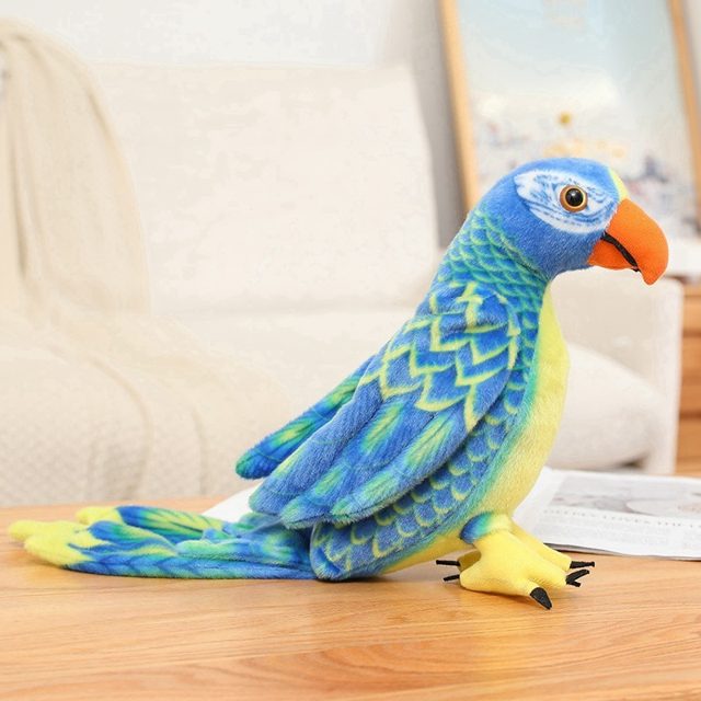 Blue Tropical Parrot Plushie