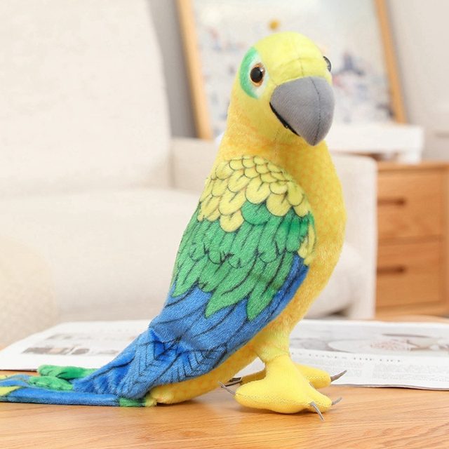 Sunny Green Parrot Plushie