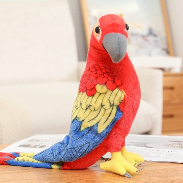 Scarlet Macaw Parrot Plushie