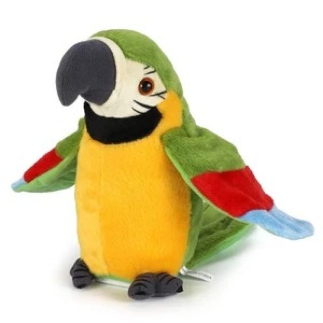 Talk-Back Blue Macaw Parrot Plush — photo 3
