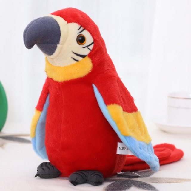 Talk-Back Blue Macaw Parrot Plush — photo 5
