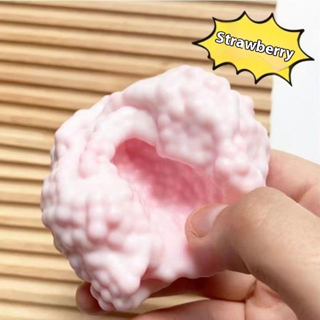 Squishy Strawberry Squeeze Ball