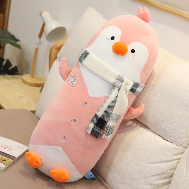Scarf-Wearing Penguin Cuddle Body Pillow — photo 4