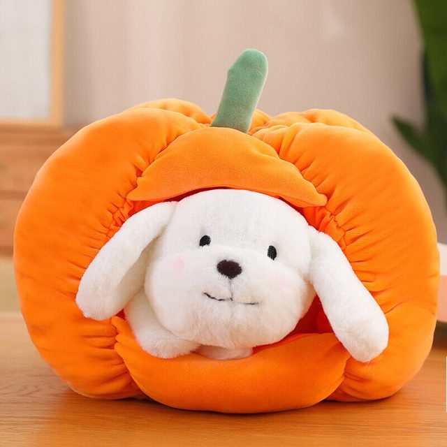 Puppy-in-a-Pumpkin Plush Bed — photo 2