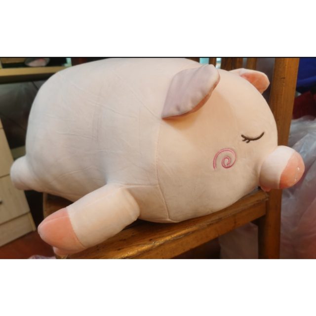 Sleepy Roly-Poly Pig Plush