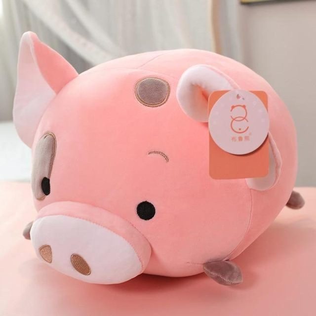 Chubby Pink Piggy Loaf Plush (45cm)