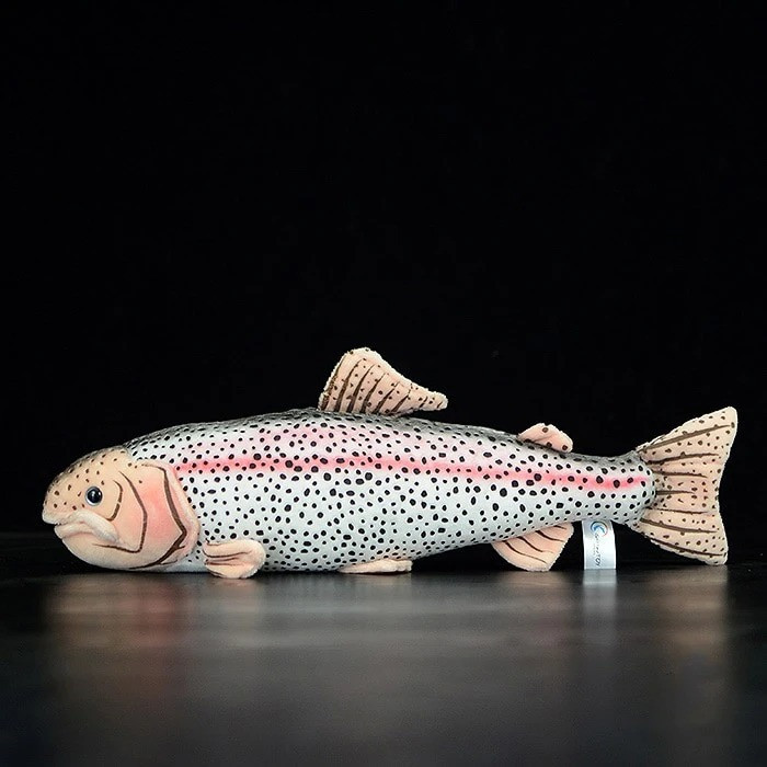 Realistic Rainbow Trout Fish Plush