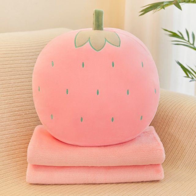 Strawberry Pillow & Blanket Buddy