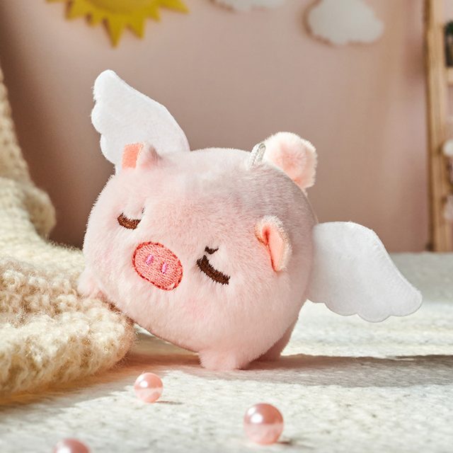 Little Flying Piggy Winged Plush Clip