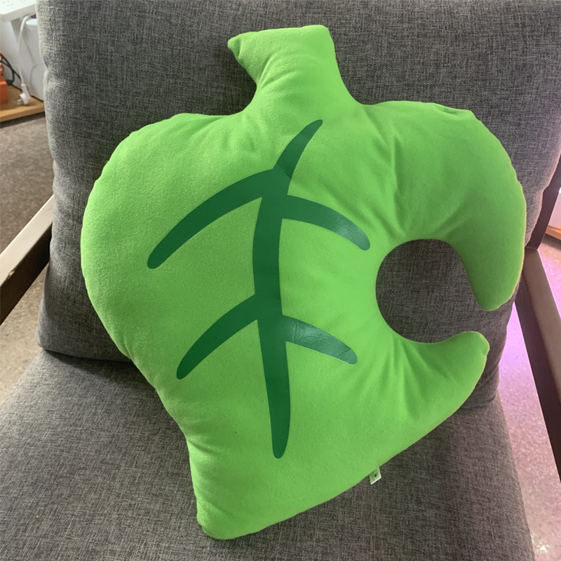 Cozy Green Leaf Cushion Plush โ photo 2