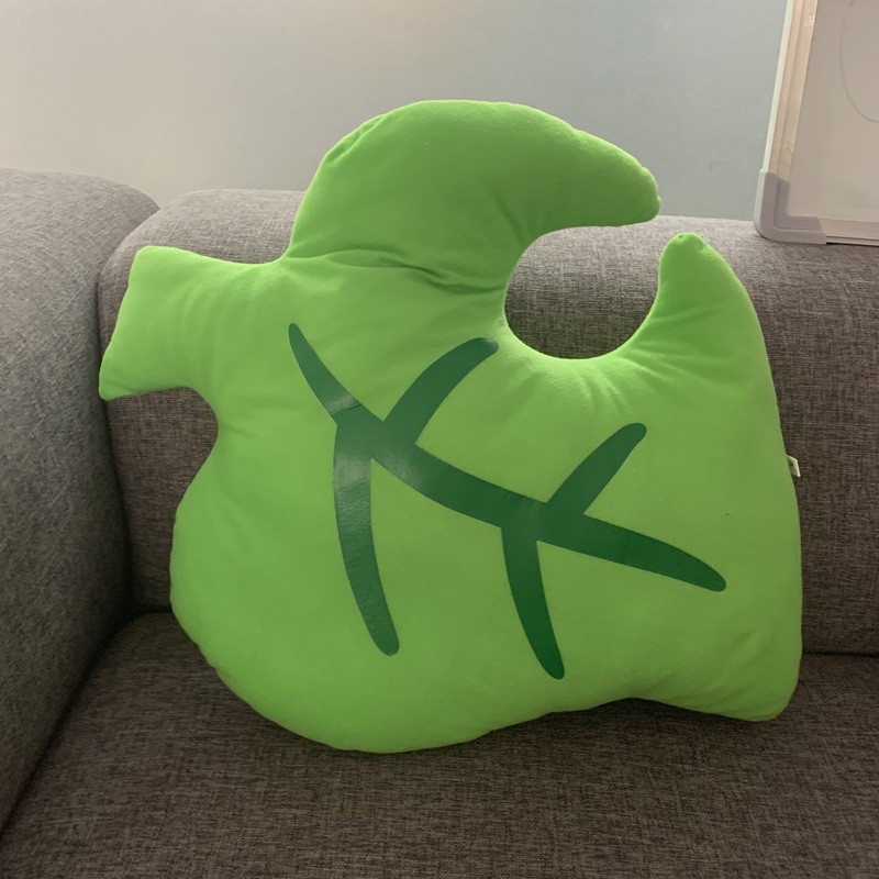 Cozy Green Leaf Cushion Plush โ photo 3