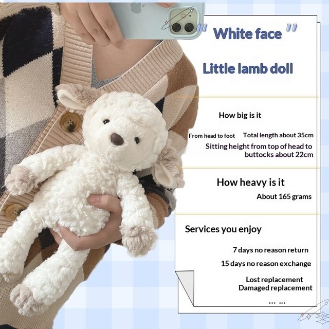 White-Face Floppy Lamb Plush