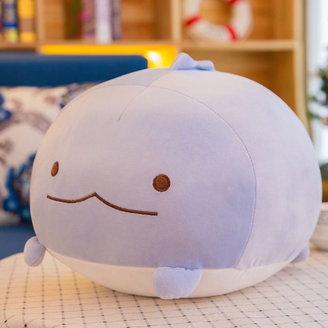 Squishy Blue Lizard Corner Buddy Plush
