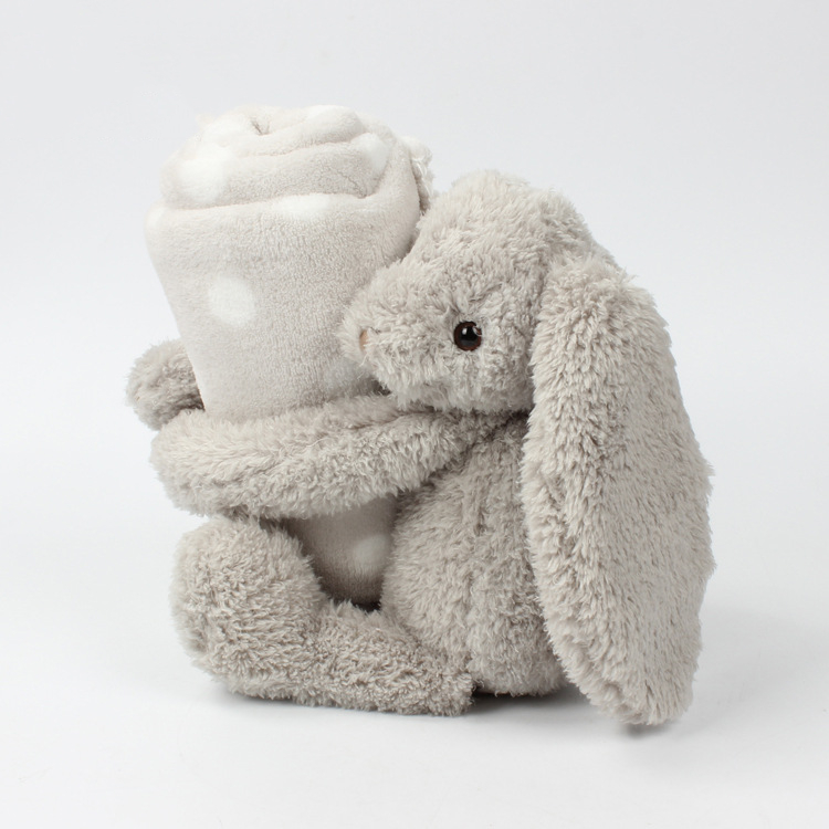 Cuddle Bunny Plush With Cozy Blanket