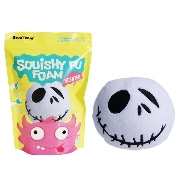 Slow-Rise Skull Squishy Ball