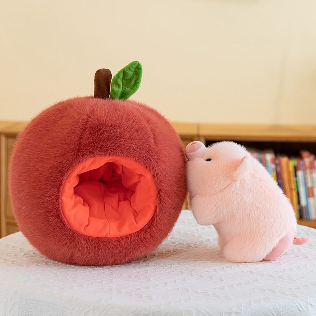 Piggy in an Apple Burrow Plush โ photo 2