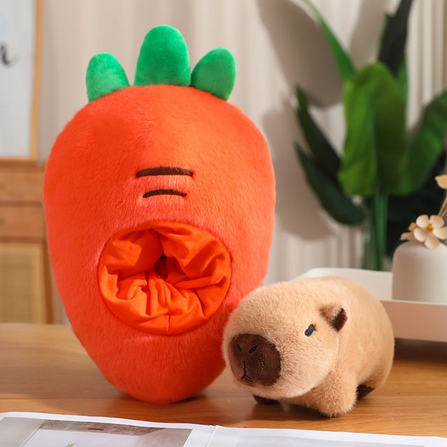 Carrot Cave Capybara Bed Plush