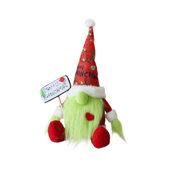Furry Green Grinch Arm Tree Pick โ photo 6
