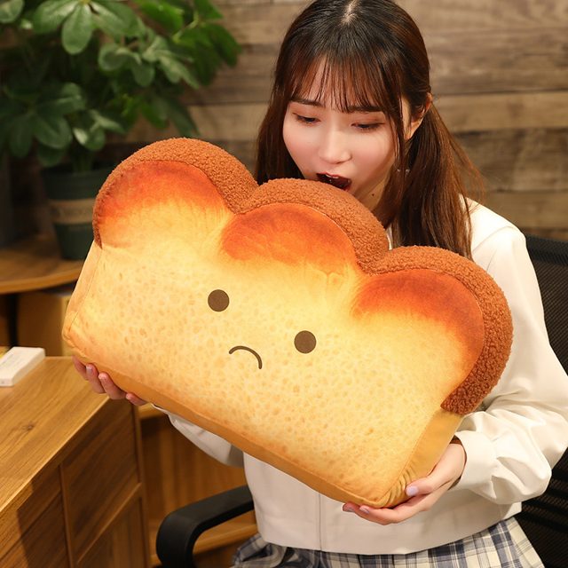 Pouty Sad Toast Loaf Plushie