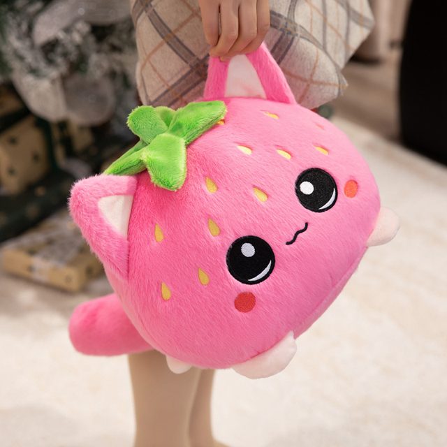 Tiny Strawberry Kitty Plush
