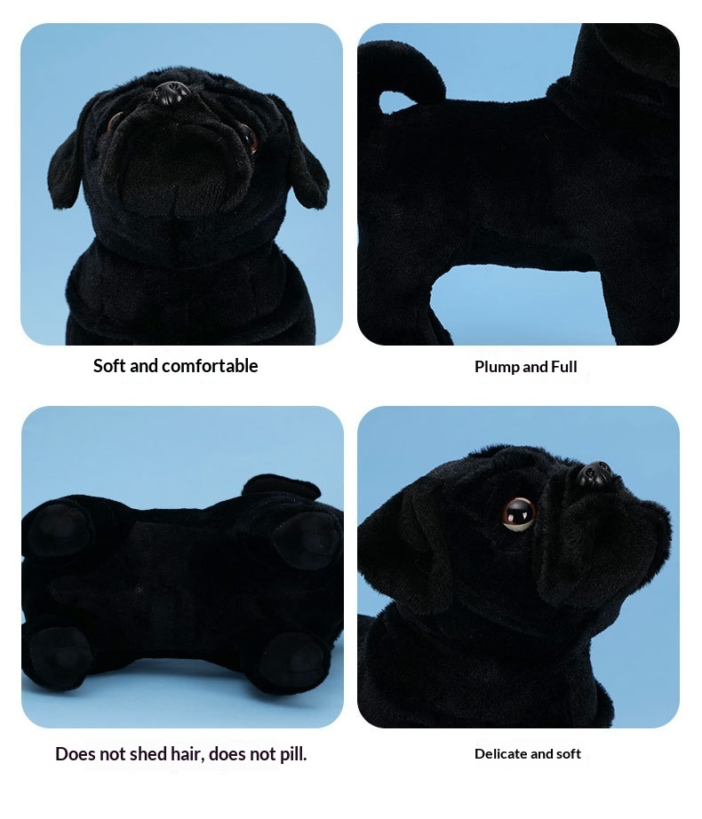 Lil' Black Pug Puppy Plush โ photo 5